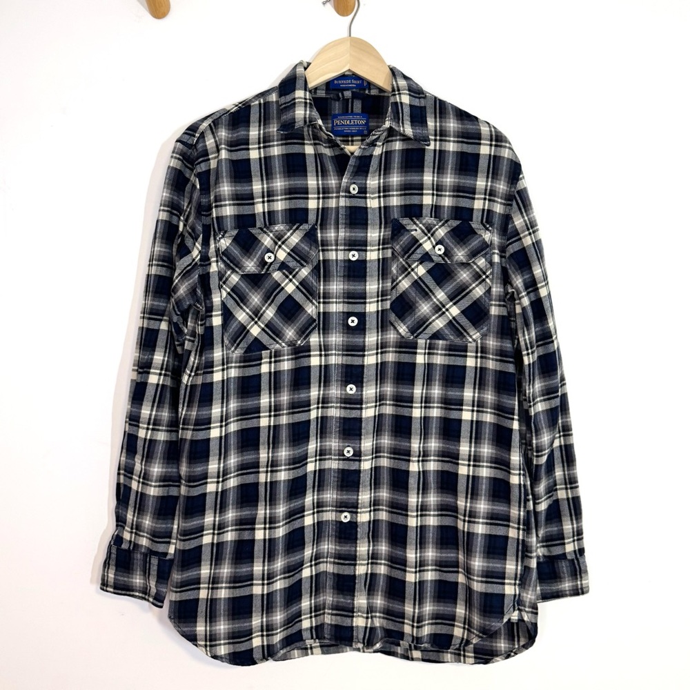 Pendleton Burnside Shirt Class Plaid Flannel Butt… - image 1